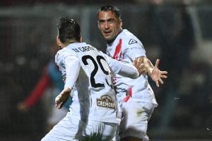 Db Como 06/05/2022 - campionato di calcio serie B / Como-Cremonese / foto Daniele Buffa/Image Sport
nella foto: esultanza gol Samuel Di Carmine