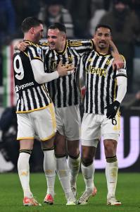 Mg Torino 08/12/2023 - campionato di calcio serie A / Juventus-Napoli / foto Matteo Gribaudi/Image Sport
nella foto: esultanza gol Federico Gatti