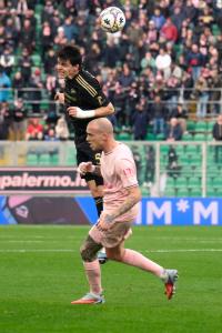 Palermo, Italy, 14 February 2026. Renzo Barbera Stadium, Palermo vs Virtus Entella, match valid for the 2025/2026 Serie B championship. In the photo: Antonio Palumbo (Palermo FC)