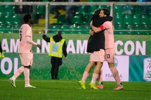 Palermo, Italia, 7 febbraio 2026. Stadio Renzo Barbera, Palermo vs Empoli, match valido per il campionato di Serie B 2025/2026. Nella foto: Mattia Bani (Palermo FC)