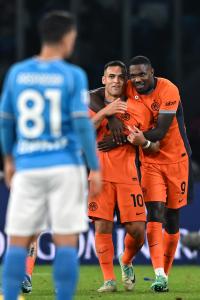 Db Napoli 03/12/2023 - campionato di calcio serie A / Napoli-Inter / foto Daniele Buffa/Image Sport
nella foto: esultanza gol Marcus Thuram