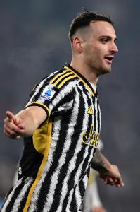 Db Torino 08/12/2023 - campionato di calcio serie A / Juventus-Napoli / foto Daniele Buffa/Image Sport 
nella foto: esultanza gol Federico Gatti