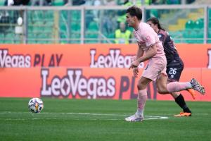 Palermo, Italy, 21 February 2026. Renzo Barbera Stadium, Palermo FC vs FC Sudtirol, match valid for the 2025/2026 Serie B championship. In the photo: Jacopo Segre (Palermo FC)
