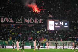 Palermo, Italia, 7 febbraio 2026. Stadio Renzo Barbera, Palermo vs Empoli, match valido per il campionato di Serie B 2025/2026. Nella foto: Tifosi del Palermo