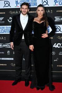 Db Milano 04/12/2022 - Gran Gala' del Calcio Aic 2023 / foto Daniele Buffa/Image Sport 
nella foto: Khvicha Kvaratskhelia-Nitsa Tavadze