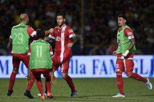 Pisa 29/05/2022 - finale Play Off serie B / Pisa-Monza / foto Image Sport
nella foto: esultanza gol Luca Marrone