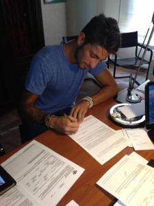 Cristiano Piccini firma per il Livorno 