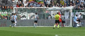 Alessandria, Serie B, 2021/2022, Alessandria-Spal 2-2, giocata allo stadio Giuseppe Moccagatta, nella foto: intervento di Matteo Pisseri