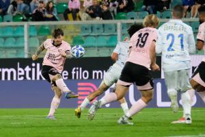 Palermo, Serie B 2024/2025, Palermo-Carrarese 1-1, Stadio Renzo Barbera /foto Federico Serra/, nella foto: Matteo Brunori