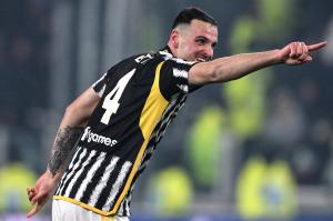 Mg Torino 08/12/2023 - campionato di calcio serie A / Juventus-Napoli / foto Matteo Gribaudi/Image Sport
nella foto: esultanza gol Federico Gatti