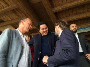 Erick Thohir al centro sportivo Vismara