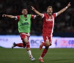 Pisa 29/05/2022 - finale Play Off serie B / Pisa-Monza / foto Image Sport
nella foto: esultanza gol Christian Gytkjaer