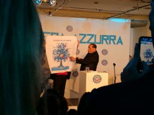 Silvio Berlusconi all'evento 'Primavera azzurra'