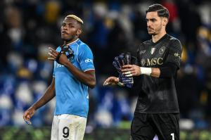 Ci Napoli 03/12/2023 - campionato di calcio serie A / Napoli-Inter / foto Carmelo Imbesi/Image Sport
nella foto: Alex Meret-Victor Osimhen