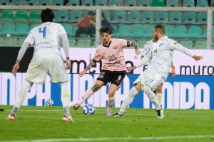 Palermo, Serie B 2024/2025, Palermo-Carrarese 1-1, Stadio Renzo Barbera /foto Federico Serra/, nella foto: Matteo Brunori