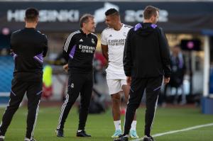 Entrenamiento del Real Madrid en Helsinki 