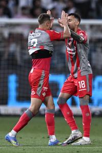 Mp La Spezia 01/06/2025 - finale Play Off serie B / Spezia-Cremonese / foto Matteo Papini/Image Sport
nella foto: esultanza gol Manuel De Luca