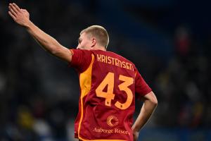 Mg Reggio Emilia 03/12/2023 - campionato di calcio serie A / Sassuolo-Roma / foto Matteo Gribaudi/Image Sport
nella foto: esultanza gol Rasmus Kristensen