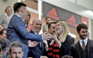 Barbara Berlusconi a San Siro per Milan-Roma