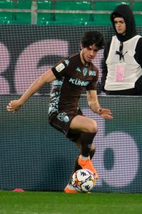 Palermo, Italia, 7 febbraio 2026. Stadio Renzo Barbera, Palermo vs Empoli, match valido per il campionato di Serie B 2025/2026. Nella foto: Stiven Shpendi (Empoli FC)