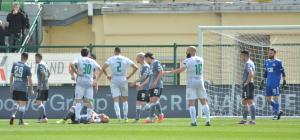 Alessandria, Serie B, 2021/2022, Alessandria-Pordenone 2-0, giocata allo stadio Giuseppe Moccagatta, nella foto: Luca Parodi a terra