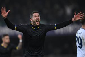 Mg Verona 09/12/2023 - campionato di calcio serie A / Hellas Verona-Lazio / foto Matteo Gribaudi/Image Sport
nella foto: esultanza gol Thomas Henry