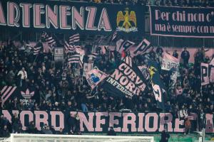 Palermo, Italy, 12 December 2025. Renzo Barbera Stadium, Palermo vs Sampdoria, match valid for the 2025/2026 Serie B championship. In the photo: Palermo fans