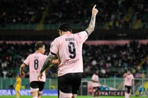 Palermo, Serie B 2024/2025, Palermo-Frosinone 2-0, Stadio Renzo Barbera /foto Federico Serra/, nella foto: Matteo Brunori
