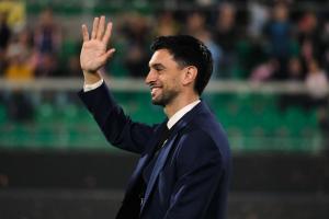 Palermo, Italia, 1 novembre 2025. Stadio Renzo Barbera, Palermo vs Pescara, match valido per il campionato di Serie B 2025/2026. Nella foto: Javier Pastore