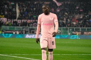 Palermo, Italia, 7 febbraio 2026. Stadio Renzo Barbera, Palermo vs Empoli, match valido per il campionato di Serie B 2025/2026. Nella foto: Emmanuel Gyasi (Palermo FC)