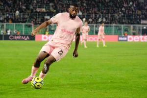 Palermo, Italy, 12 December 2025. Renzo Barbera Stadium, Palermo vs Sampdoria, match valid for the 2025/2026 Serie B championship. In the photo: Salim Diakite' (Palermo FC)