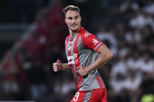 Mp La Spezia 01/06/2025 - finale Play Off serie B / Spezia-Cremonese / foto Matteo Papini/Image Sport
nella foto: esultanza gol Manuel De Luca