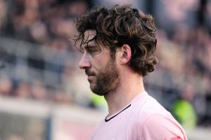 Palermo, Italy, 21 February 2026. Renzo Barbera Stadium, Palermo FC vs FC Sudtirol, match valid for the 2025/2026 Serie B championship. In the photo: Mattia Bani (Palermo FC)