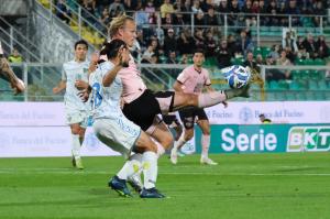Palermo, Serie B 2024/2025, Palermo-Carrarese 1-1, Stadio Renzo Barbera /foto Federico Serra/, nella foto: Joel Pohjanpalo