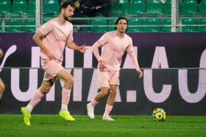 Palermo, Italy, 18 January 2026. Renzo Barbera Stadium, Palermo vs Spezia, match valid for the 2025/2026 Serie B championship. In the photo: Tommaso Augello (Palermo FC)