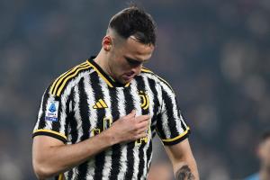 Db Torino 08/12/2023 - campionato di calcio serie A / Juventus-Napoli / foto Daniele Buffa/Image Sport 
nella foto: esultanza gol Federico Gatti