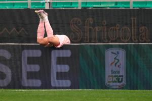 Palermo, Italy, 14 February 2026. Renzo Barbera Stadium, Palermo vs Virtus Entella, match valid for the 2025/2026 Serie B championship. In the photo: Jacopo Segre (Palermo FC)