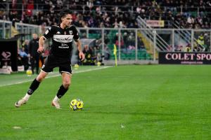 Palermo, Italy, 18 January 2026. Renzo Barbera Stadium, Palermo vs Spezia, match valid for the 2025/2026 Serie B championship. In the photo: Leonardo Sernicola (Spezia)