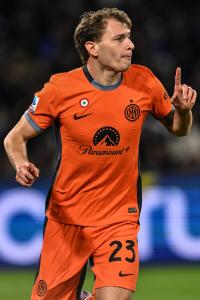 Ci Napoli 03/12/2023 - campionato di calcio serie A / Napoli-Inter / foto Carmelo Imbesi/Image Sport
nella foto: esultanza gol Nicolo' Barella