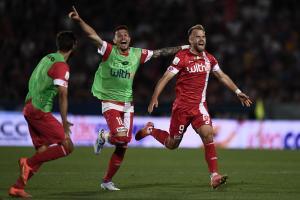 Pisa 29/05/2022 - finale Play Off serie B / Pisa-Monza / foto Image Sport
nella foto: esultanza gol Christian Gytkjaer