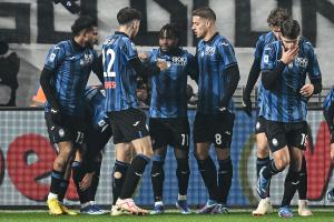 Db Bergamo 09/12/2023 - campionato di calcio serie A / Atalanta-Milan / foto Daniele Buffa/Image Sport nella foto: esultanza gol Ademola Lookman