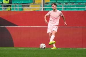 Palermo, Italy, 14 February 2026. Renzo Barbera Stadium, Palermo vs Virtus Entella, match valid for the 2025/2026 Serie B championship. In the photo: Jeremy Le Douaron (Palermo FC)