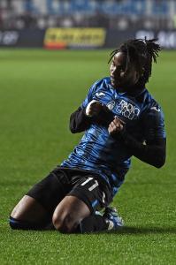 Db Bergamo 09/12/2023 - campionato di calcio serie A / Atalanta-Milan / foto Daniele Buffa/Image Sport nella foto: esultanza gol Ademola Lookman