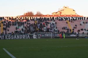Alessandria Serie C, 2023/2024, Alessandria-Fiorenzuola 0-1, giocata allo stadio Giuseppe Moccagatta, nella foto: la Gradinata Nord