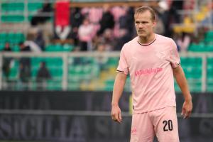 Palermo, Italy, 14 February 2026. Renzo Barbera Stadium, Palermo vs Virtus Entella, match valid for the 2025/2026 Serie B championship. In the photo: Joel Pohjanpalo (Palermo FC)