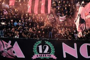 Palermo, Italy, 21 February 2026. Renzo Barbera Stadium, Palermo FC vs FC Sudtirol, match valid for the 2025/2026 Serie B championship. In the photo: Palermo fans