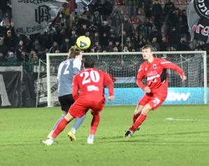 Alessandria Serie C, 2023/2024, Alessandria-Fiorenzuola 0-1, giocata allo stadio Giuseppe Moccagatta, nella foto: Claudio Alexander Vaughn in possesso palla