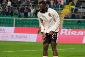 Palermo, Italia, 1 novembre 2025. Stadio Renzo Barbera, Palermo vs Pescara, match valido per il campionato di Serie B 2025/2026. Nella foto: Esultanza Salim Diakite' (Palermo FC)