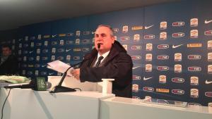 Intervento Lotito all'assemblea di Lega Calcio