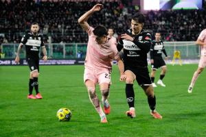 Palermo, Italy, 18 January 2026. Renzo Barbera Stadium, Palermo vs Spezia, match valid for the 2025/2026 Serie B championship. In the photo: Niccolo' Pierozzi (Palermo FC)